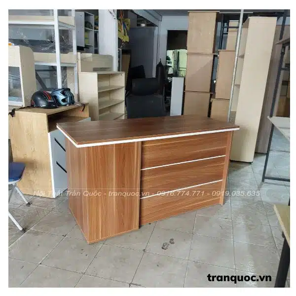 Mặt trước bàn làm việc 1m4, hộc kéo IKAE BLV14001