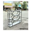 Kệ trưng bày mỹ phẩm khung sắt
