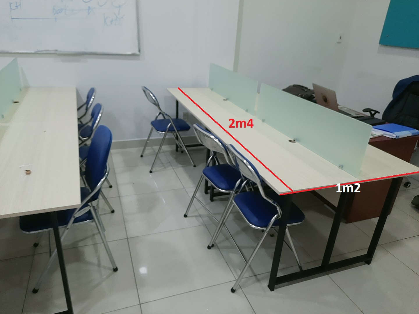 Kích thước cụm bàn làm việc đa dạng theo nhu cầu sử dụng
