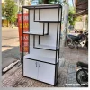 Kệ trang trí khung sắt mặt gỗ sp11336