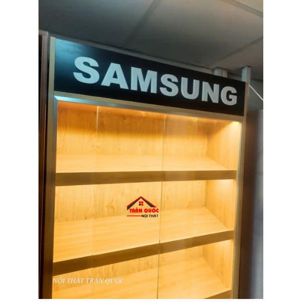 Tủ điện thoại gắn chữ Samsung