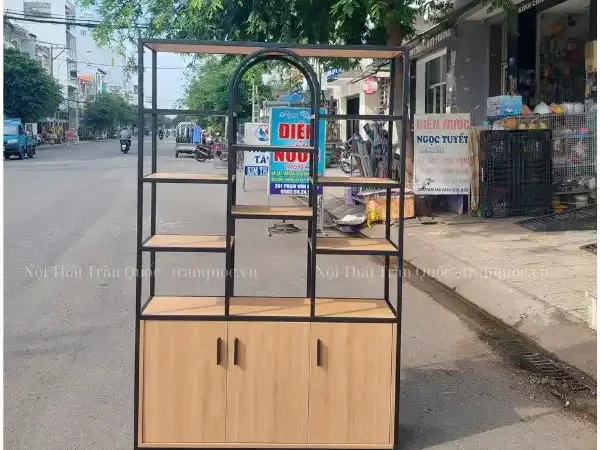 Kệ khung sắt trang trí