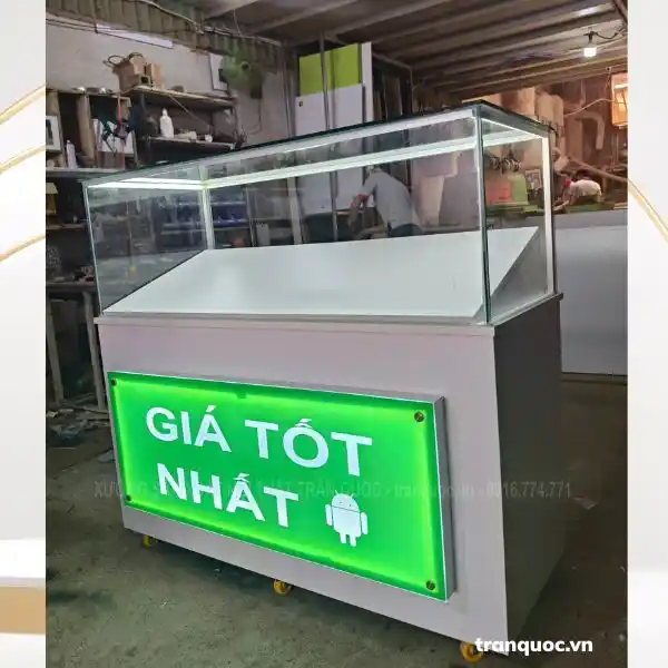 tủ trưng bày điện thoại, đồng hồ