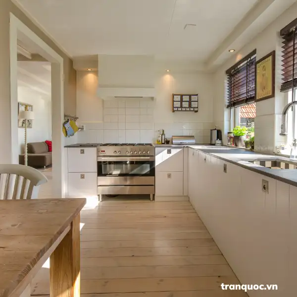 tủ bếp đẹp hình chữ l
